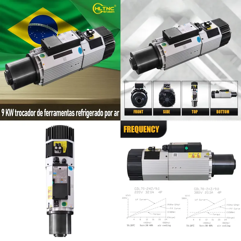 Cnc Spindle Motor - AP01 9KW ISO30 Luchtgekoelde ATC Spindelmotor