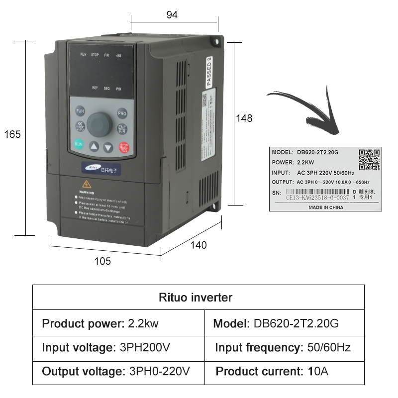 CNC-freesset 2,2 kW ER20 water - Cnc Spindle Motor recensie en prijs