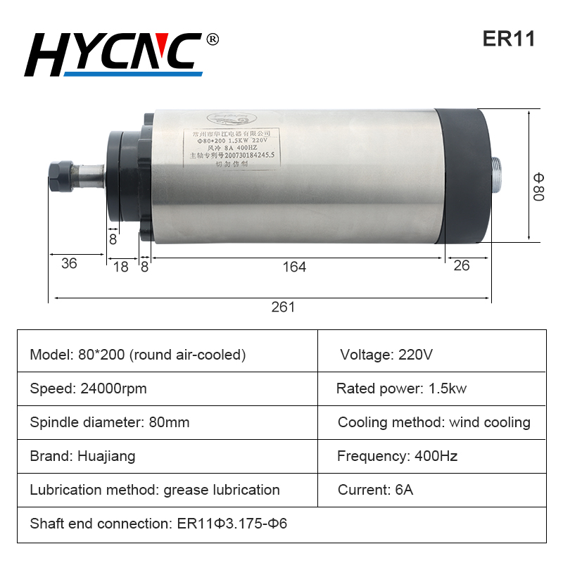 CNC-freesas 1,5 kW, 220 V, 380 - Cnc Spindle Motor recensie en prijs
